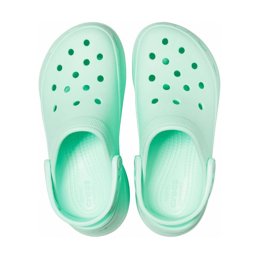 Mint Women's Crocs Classic Bae Clog Wedges | NZ 0636SGLO